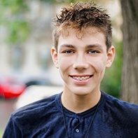 Teenage boy with braces in Canfield