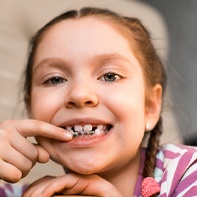 Child with Phase 1 Orthodontics